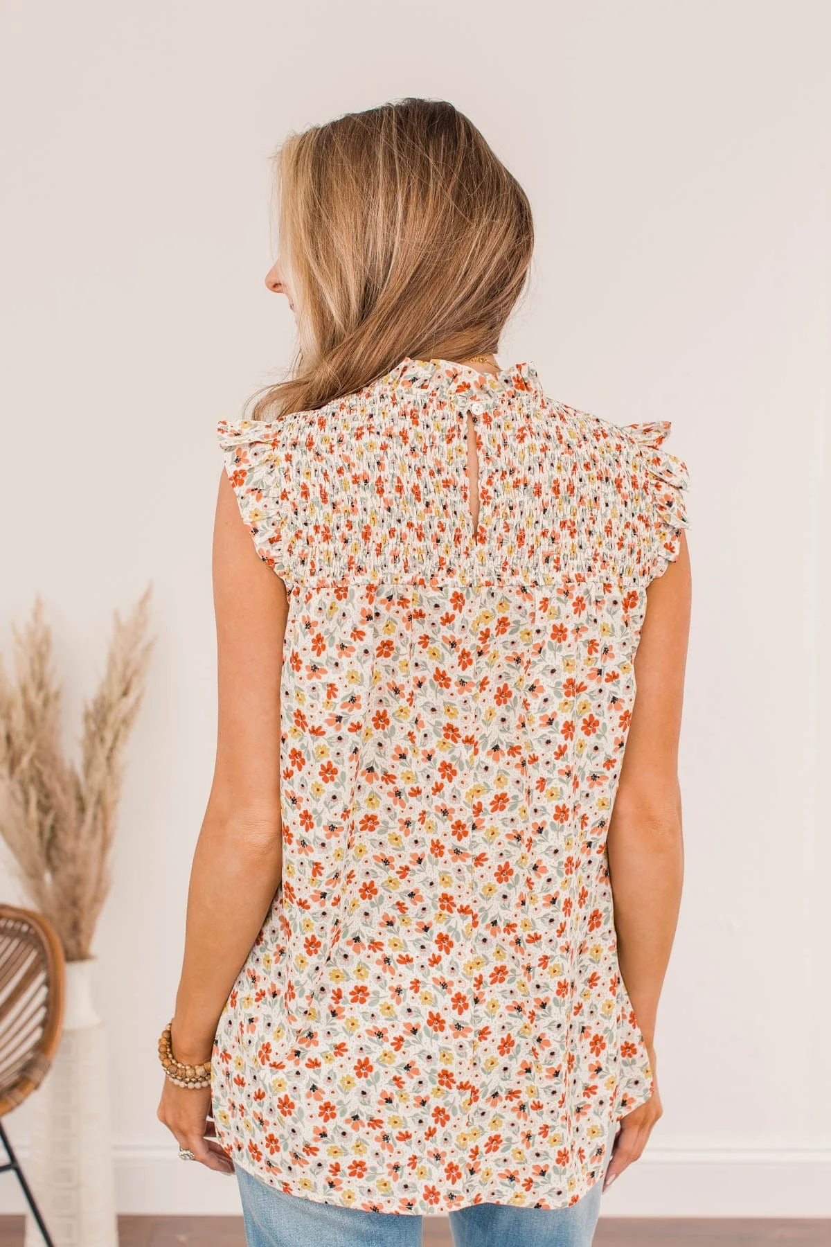 Genuine Charisma Floral Blouse- Ivory - Image 12
