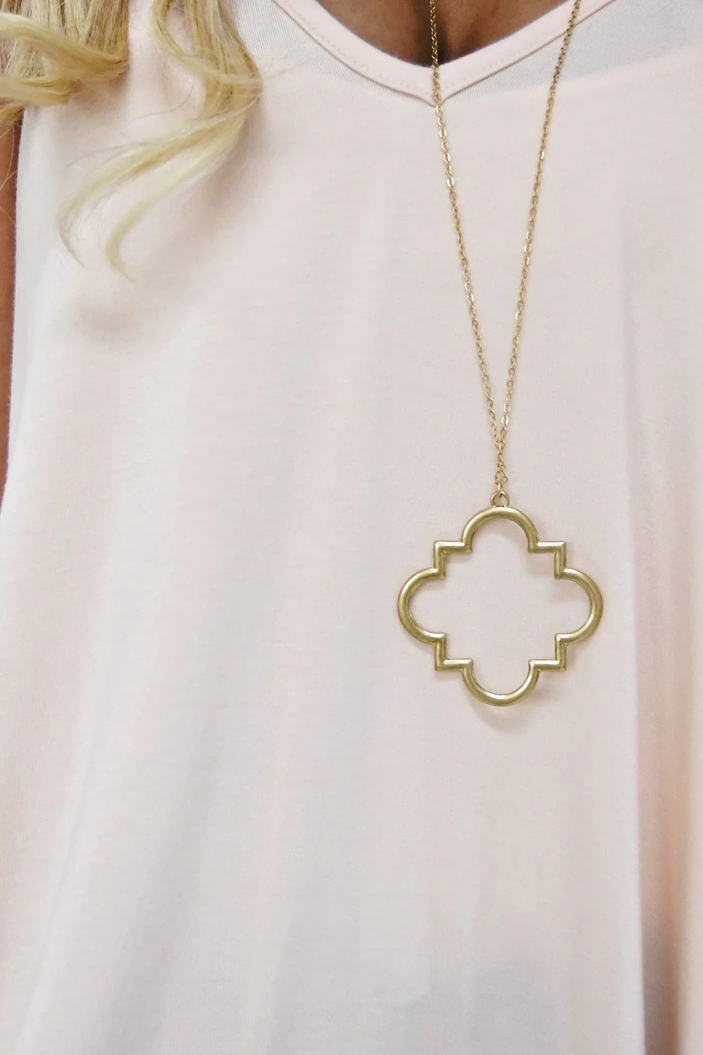 Geo Necklace - Gold - Image 2