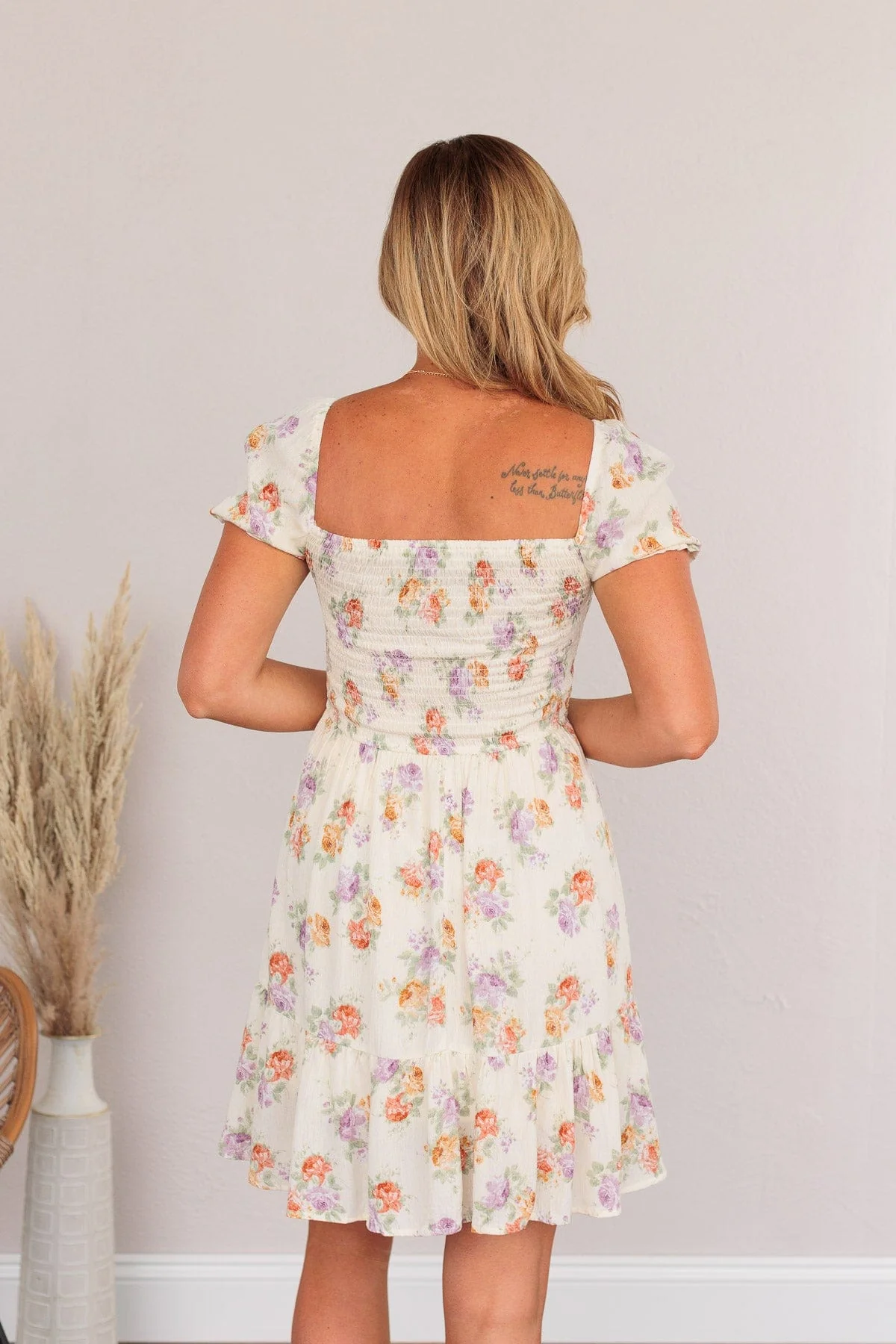 Get Some Sweet Loving Floral Dress- Natural - Image 13