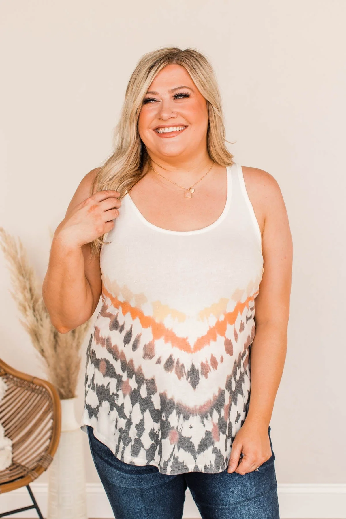 Get What I Fantasize Tie Dye Tank- Ivory - Image 5