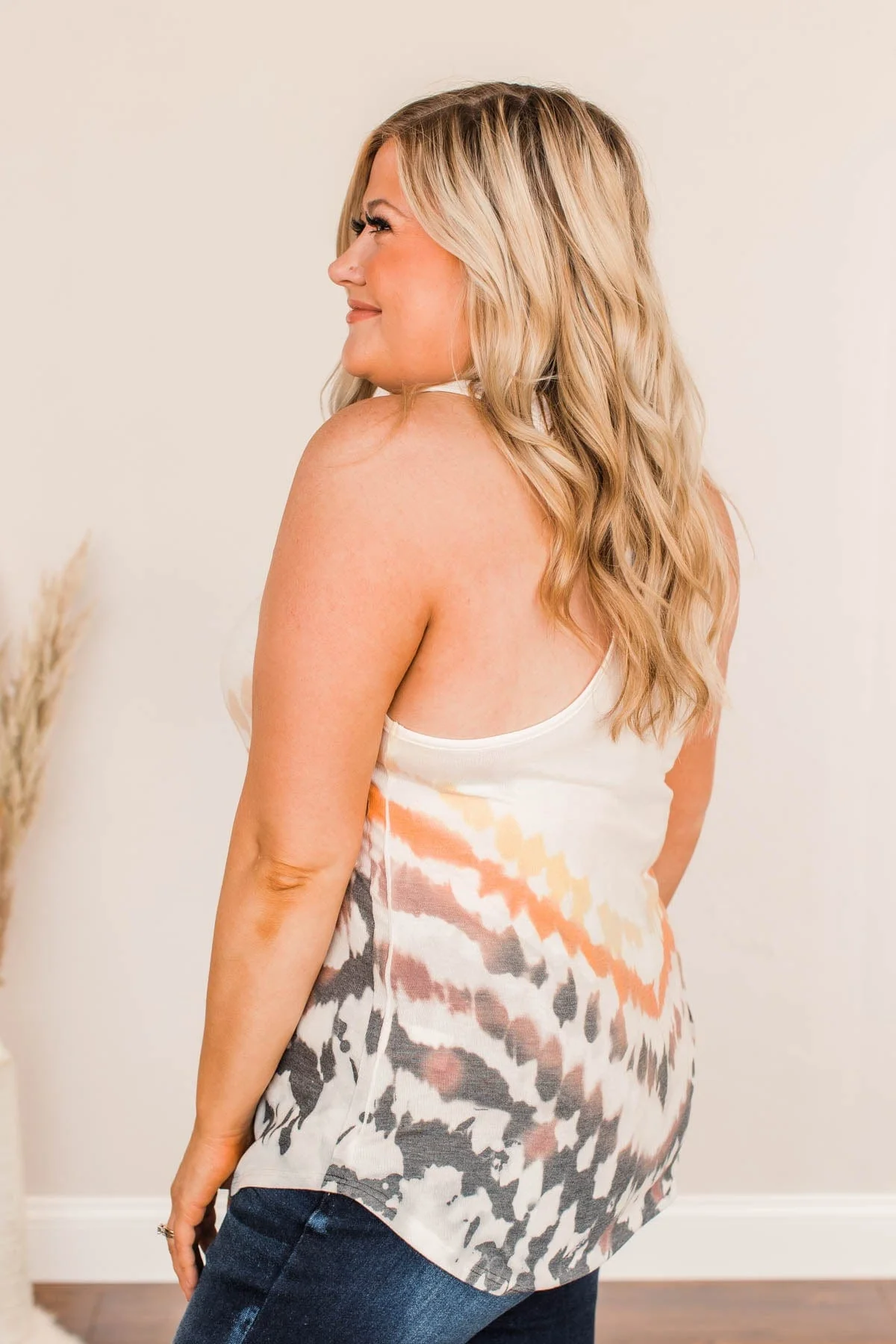 Get What I Fantasize Tie Dye Tank- Ivory - Image 6