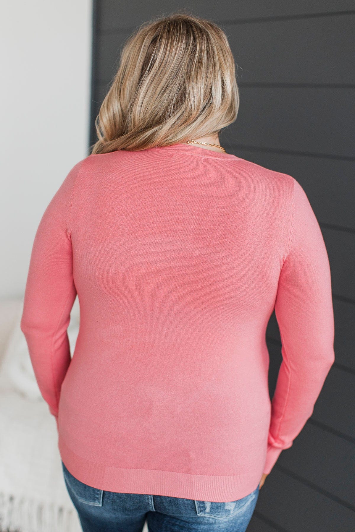 Getting Ahead Lightweight Knit Sweater- Pink - Image 8