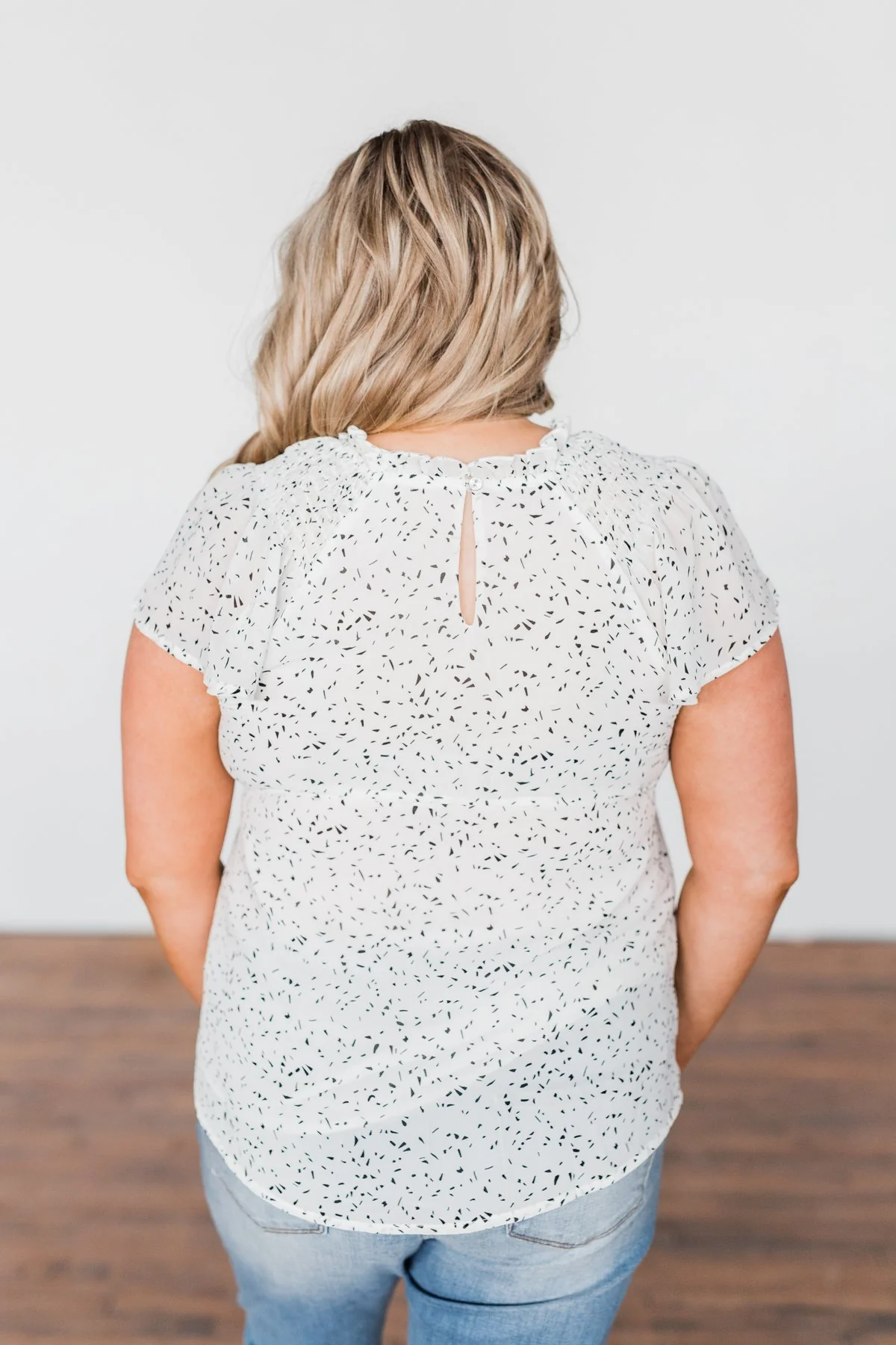 Give It A Go Ruffle Sleeve Top- Ivory - Image 12