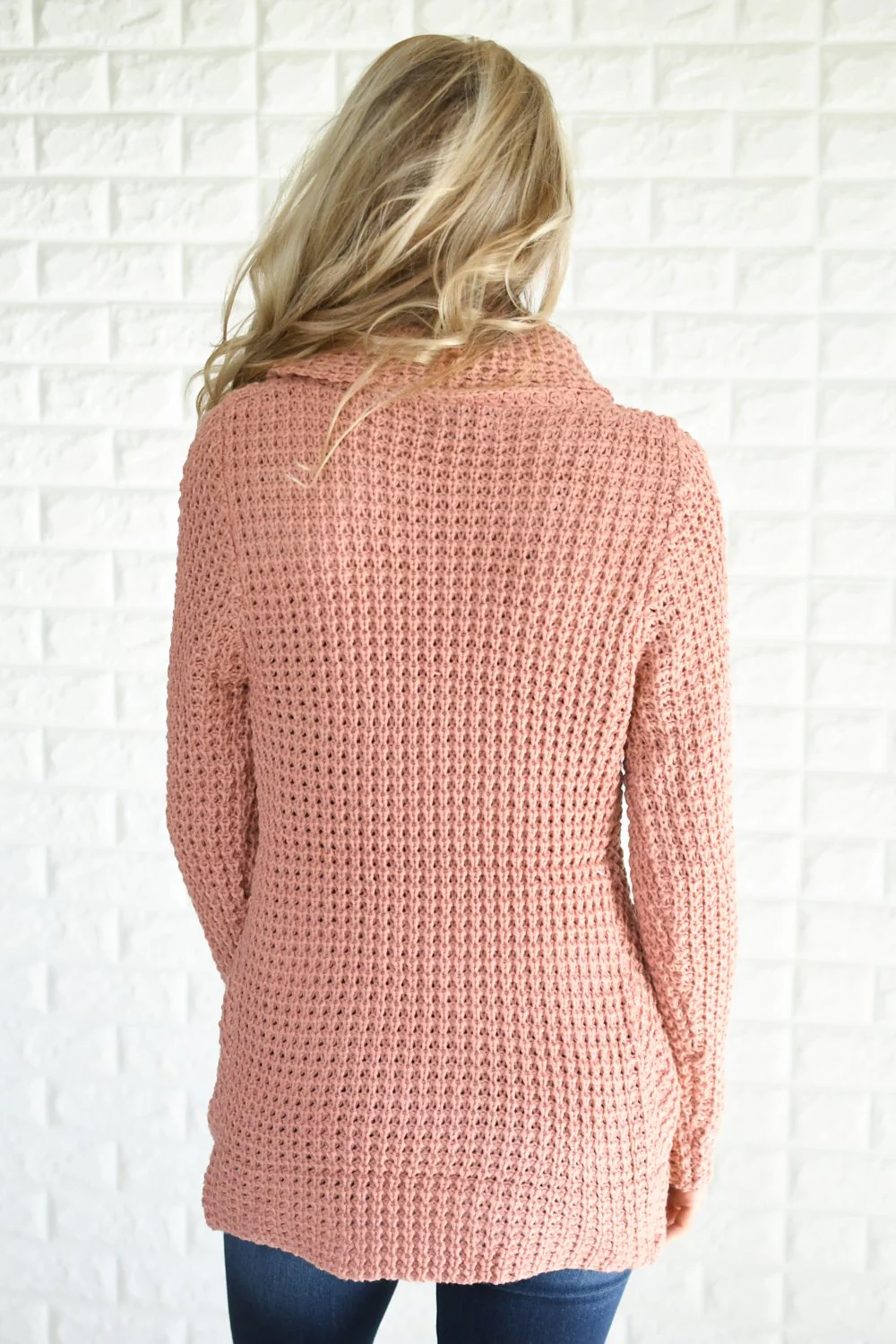 Give Me a Reason Mauve Button Sweater - Image 6
