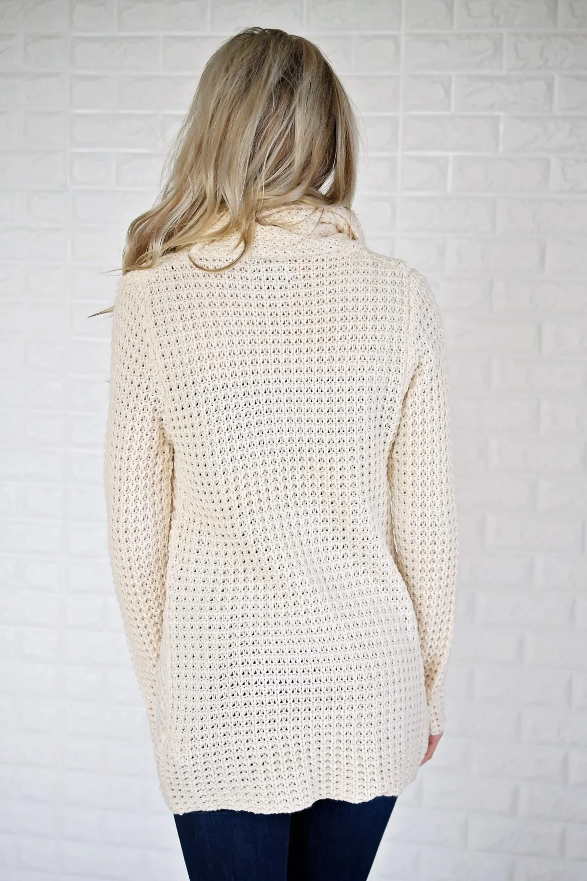 Give Me a Reason Cream Button Sweater - Image 4