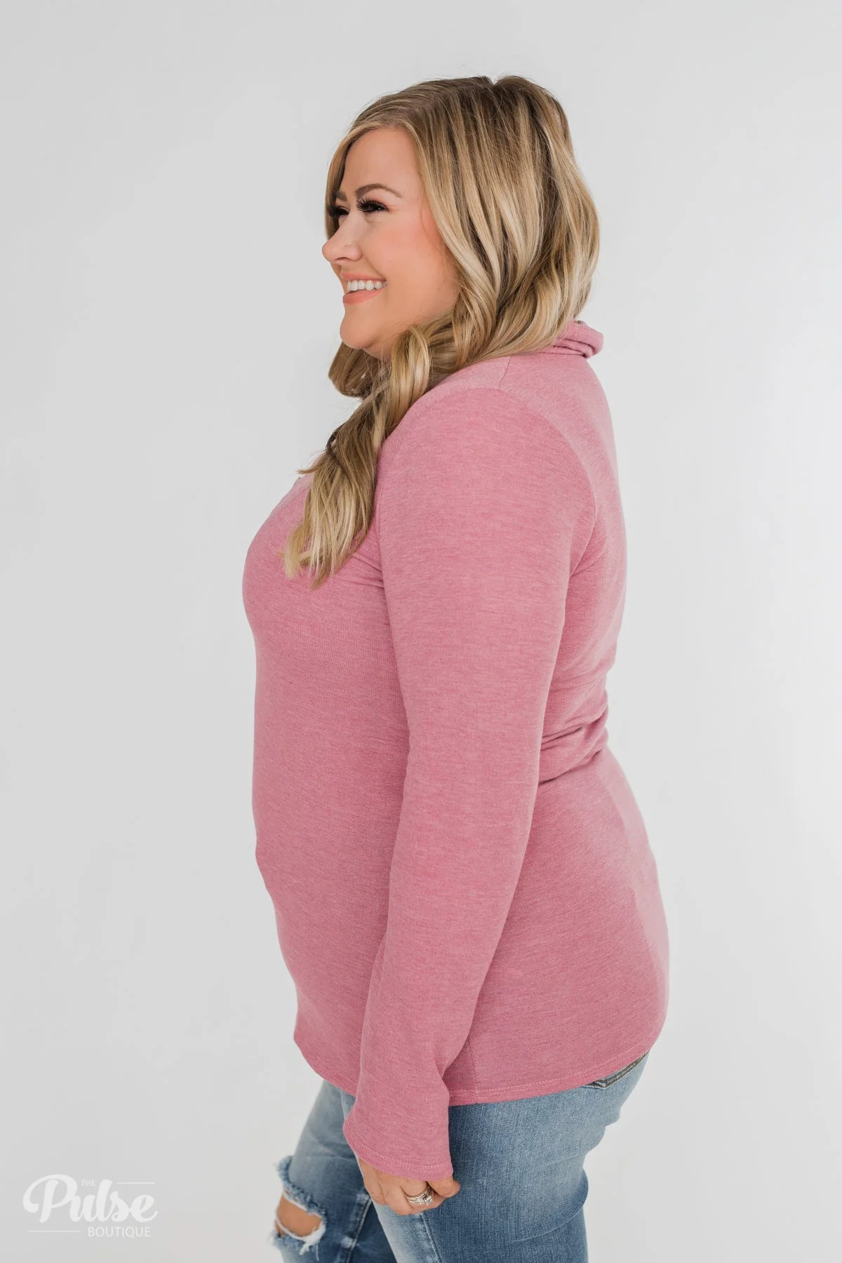 Give Me Time Zipper Pullover Top- Orchid - Image 9
