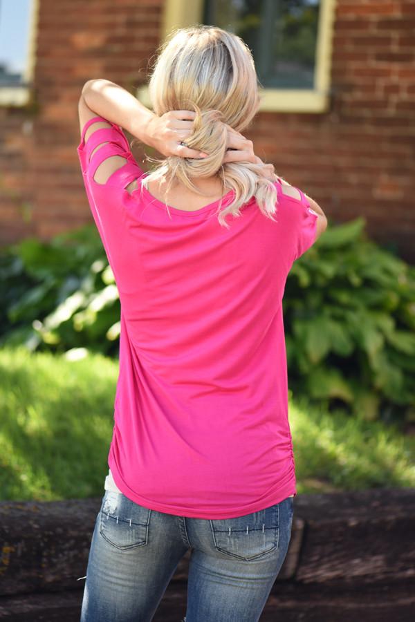 Give'm The Cold Shoulder ~ Hot Pink - Image 9