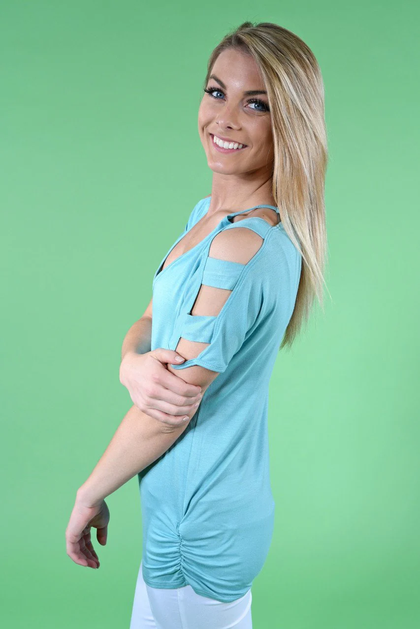 Give'm The Cold Shoulder ~ Light Blue - Image 5