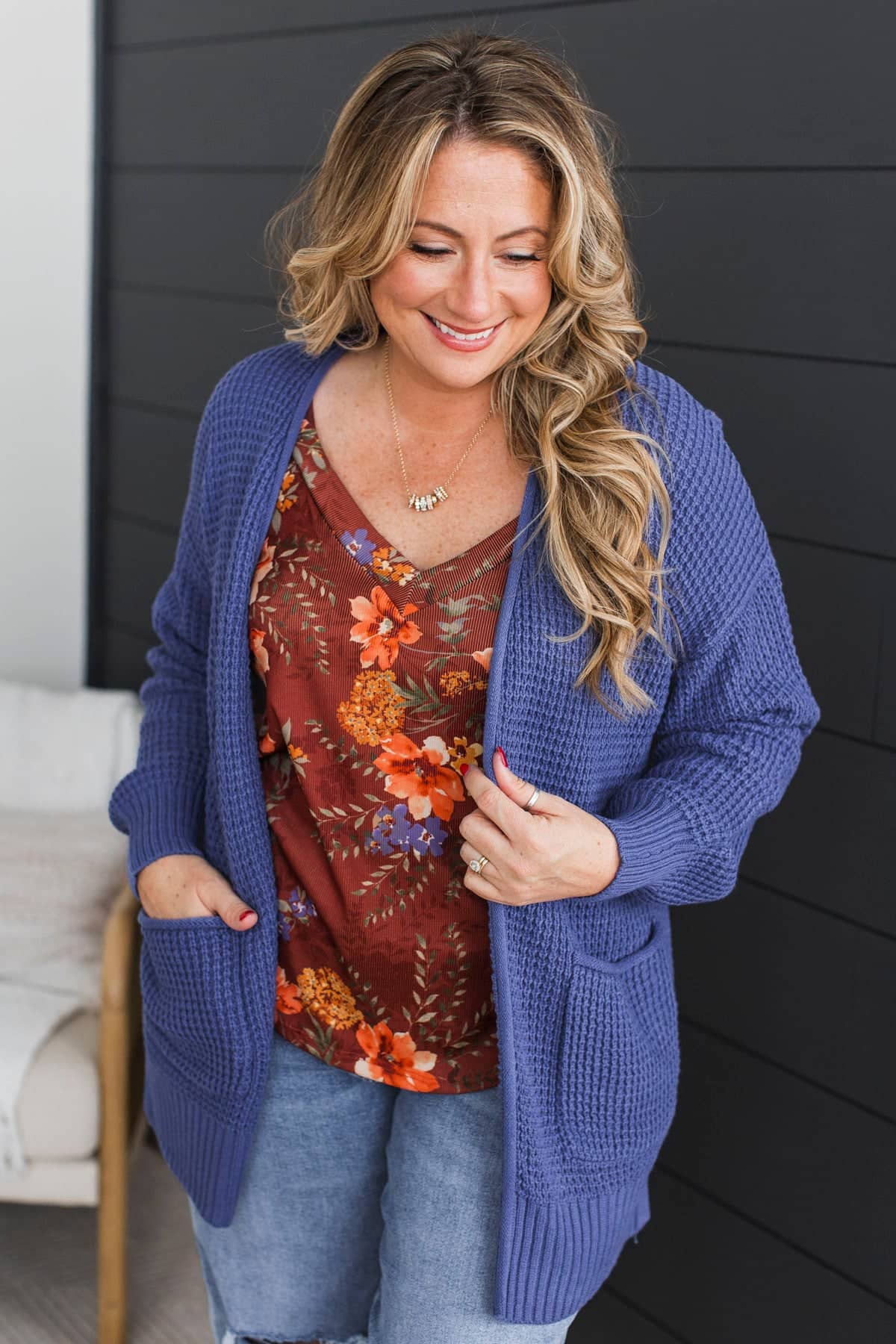 Gives Me Feelings Knit Cardigan- Marlin - Image 3