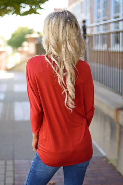 Glam Pocket Top - Rust - Image 8