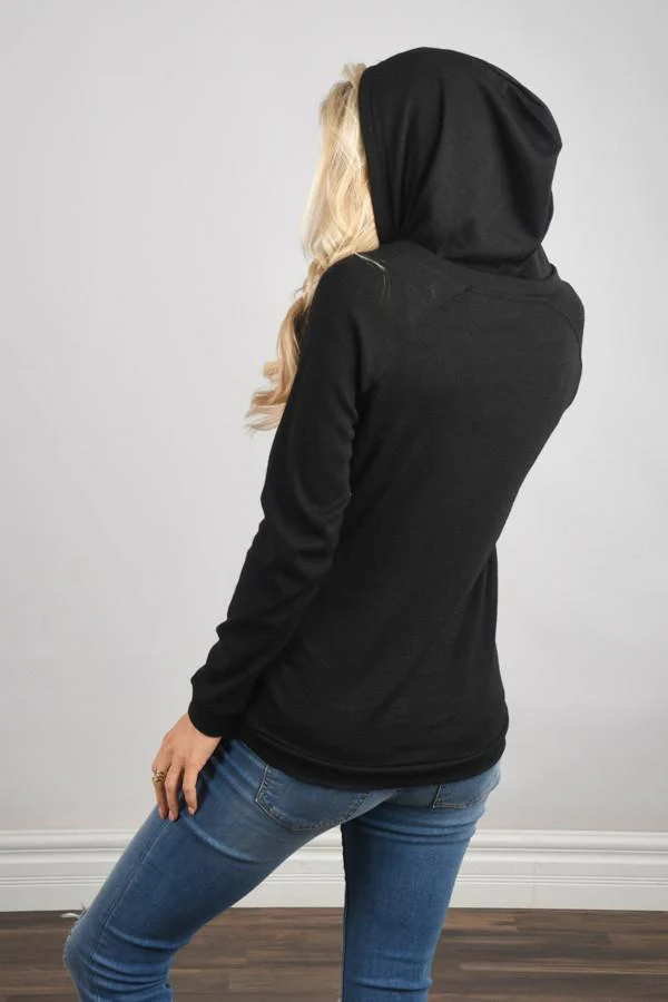 Glitter Hoodie ~ Black & Gold - Image 10