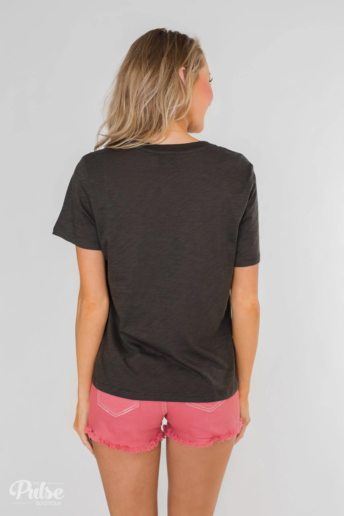 "Go Ask Your Dad" Graphic Tee- Charcoal Green - Image 7