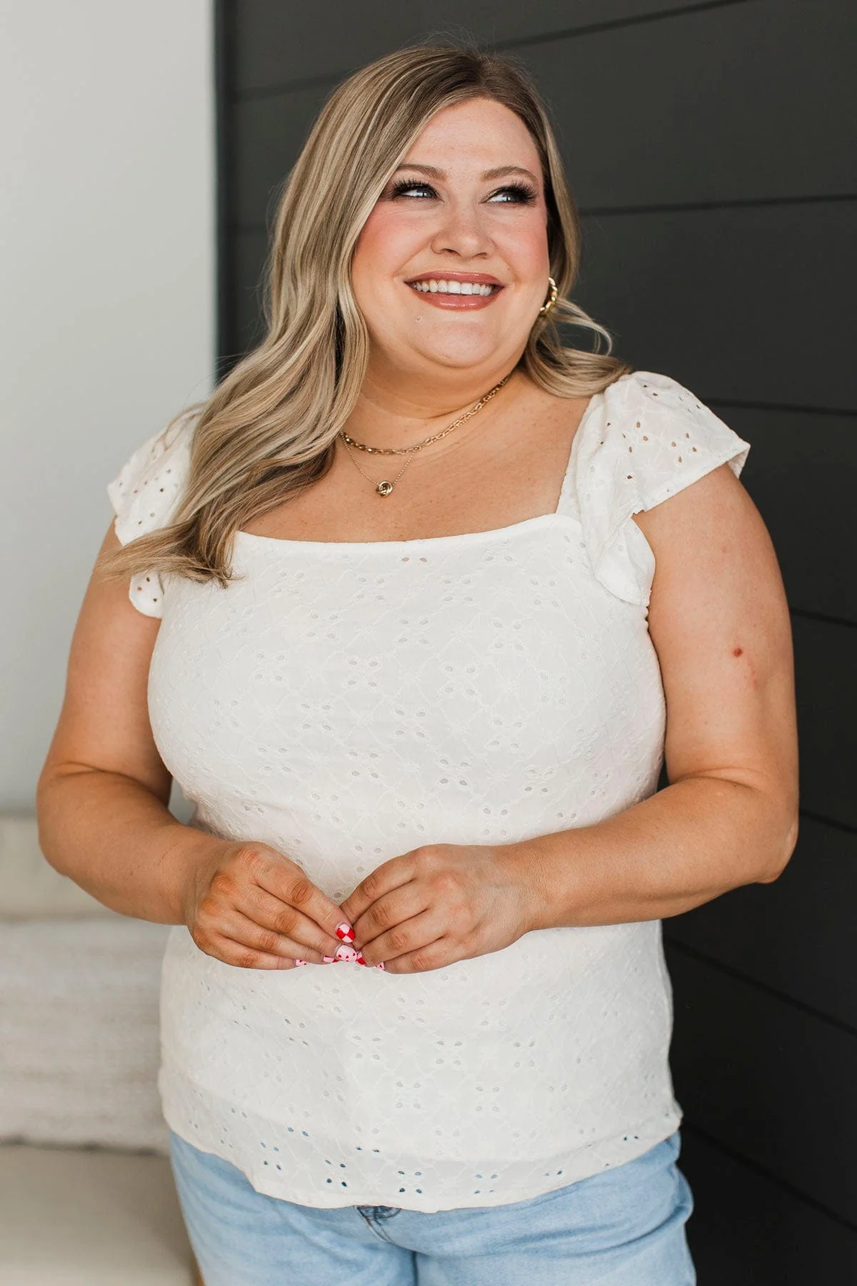 Go With Grace Tank Top- Ivory - Image 2