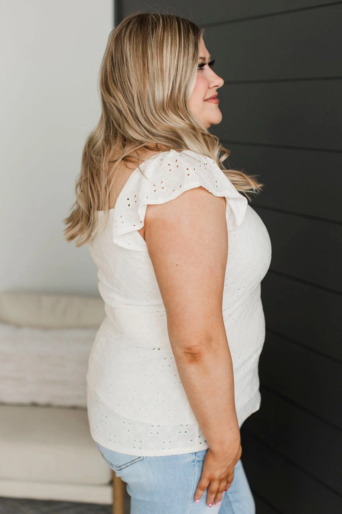 Go With Grace Tank Top- Ivory - Image 6