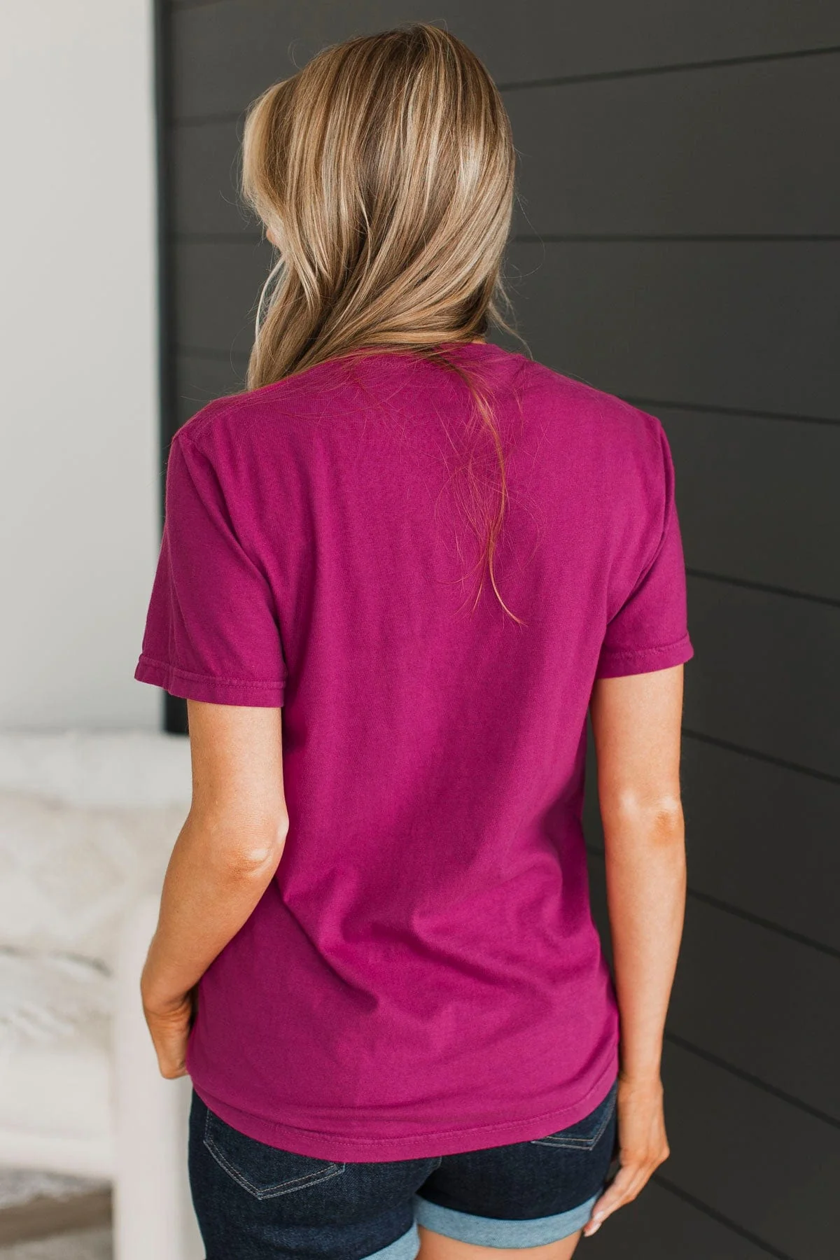 "Good Day" Graphic Tee- Magenta - Image 7