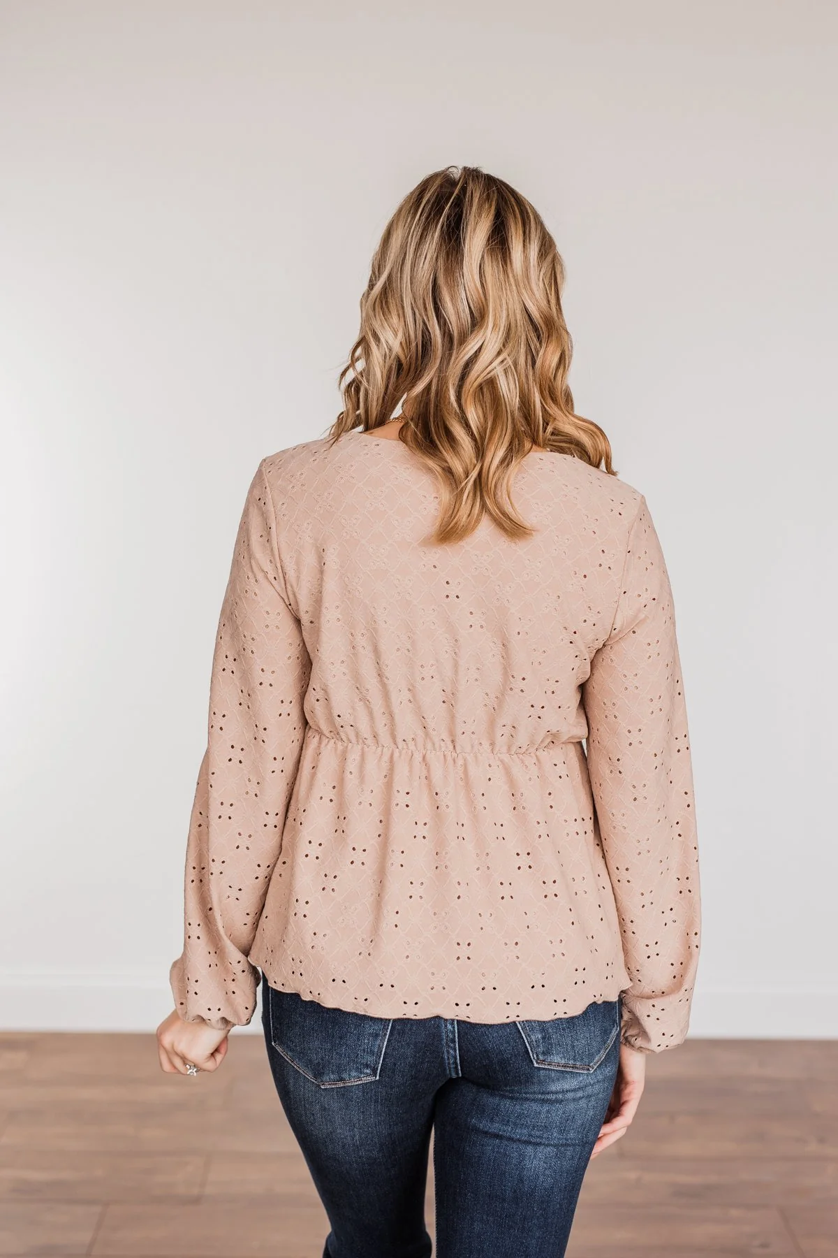 Good Morning Beautiful Babydoll Top- Taupe - Image 10