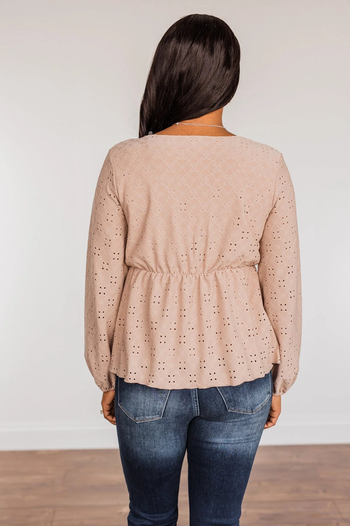 Good Morning Beautiful Babydoll Top- Taupe - Image 11