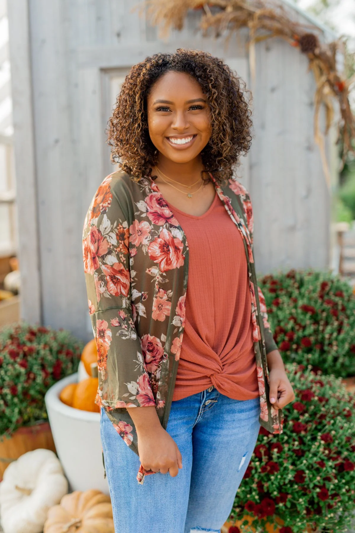 Good Together Twist Tank Top- Rust - Image 3