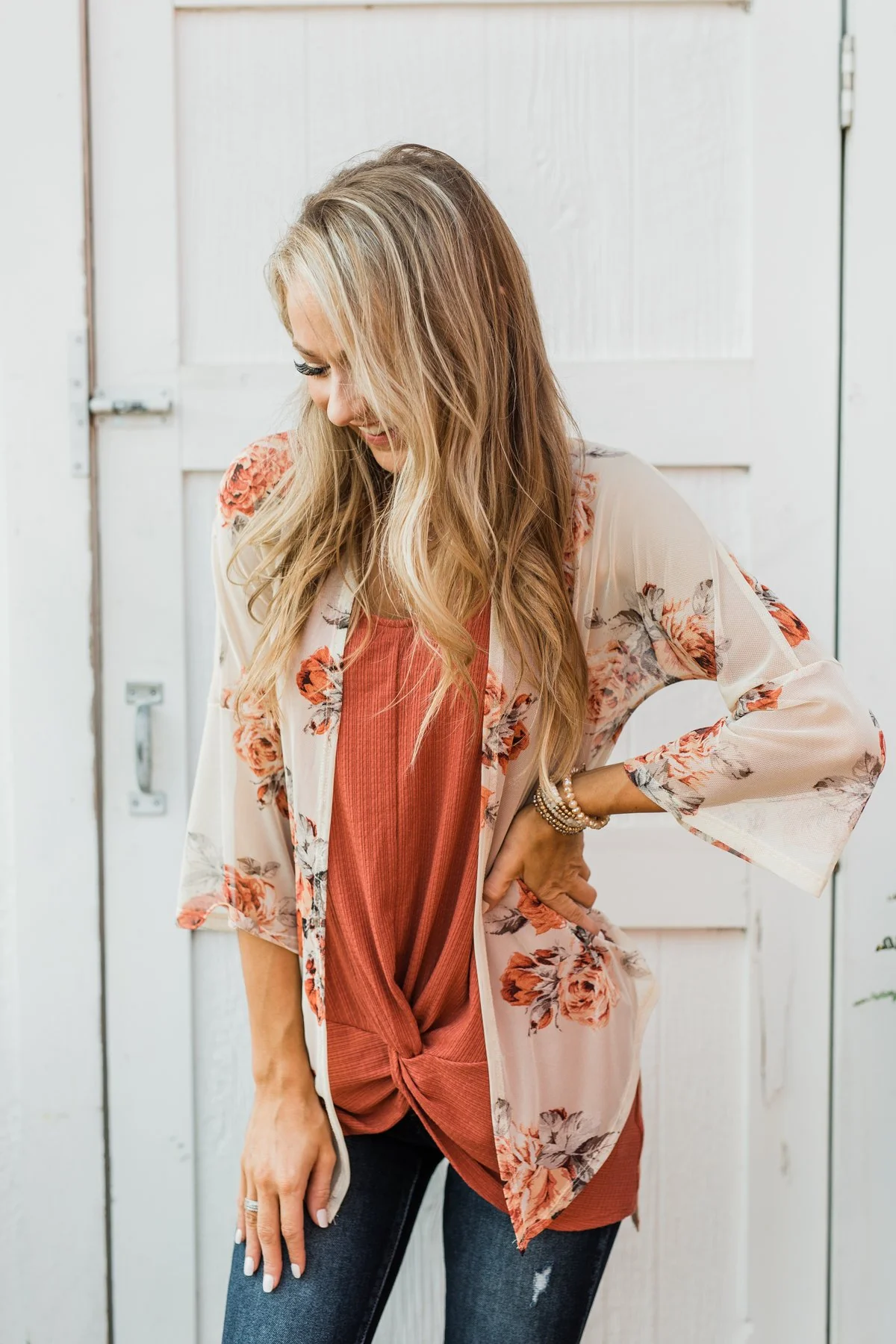 Good Together Twist Tank Top- Rust - Image 4