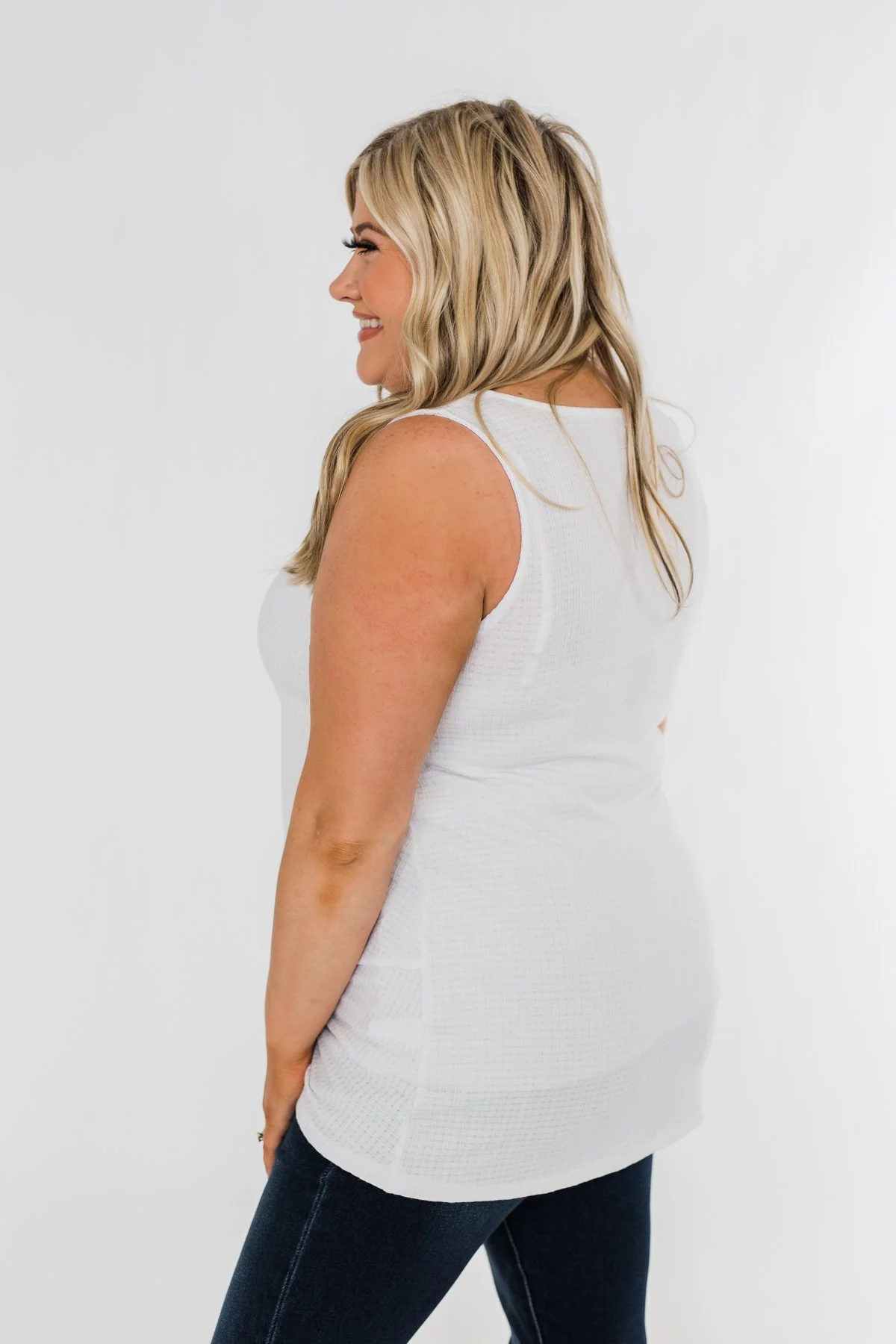 Good Together Twist Tank Top- White - Image 7