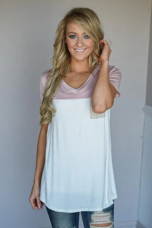 Got a Little Change in My Pocket Top ~ Light Pink - Image 3
