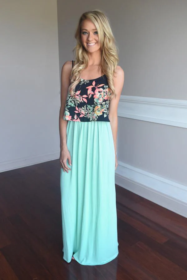 Graceful in Mint Maxi