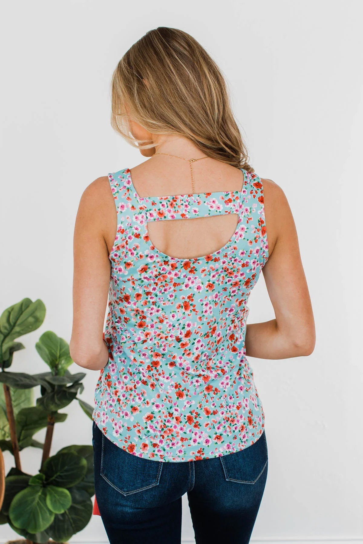 Cricket Chirps Floral Tank- Sky Blue - Image 11