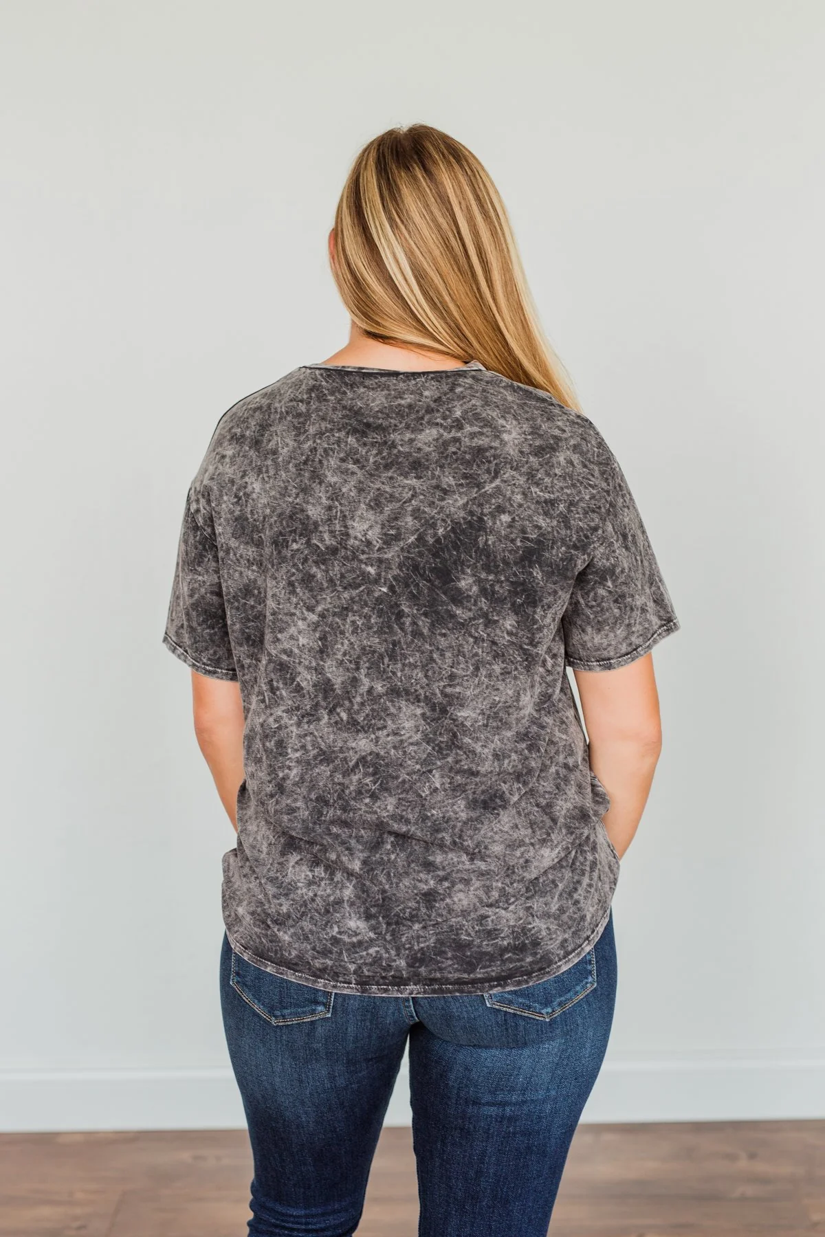 Grateful For You "Mama" Graphic Tee- Washed Charcoal - Image 11