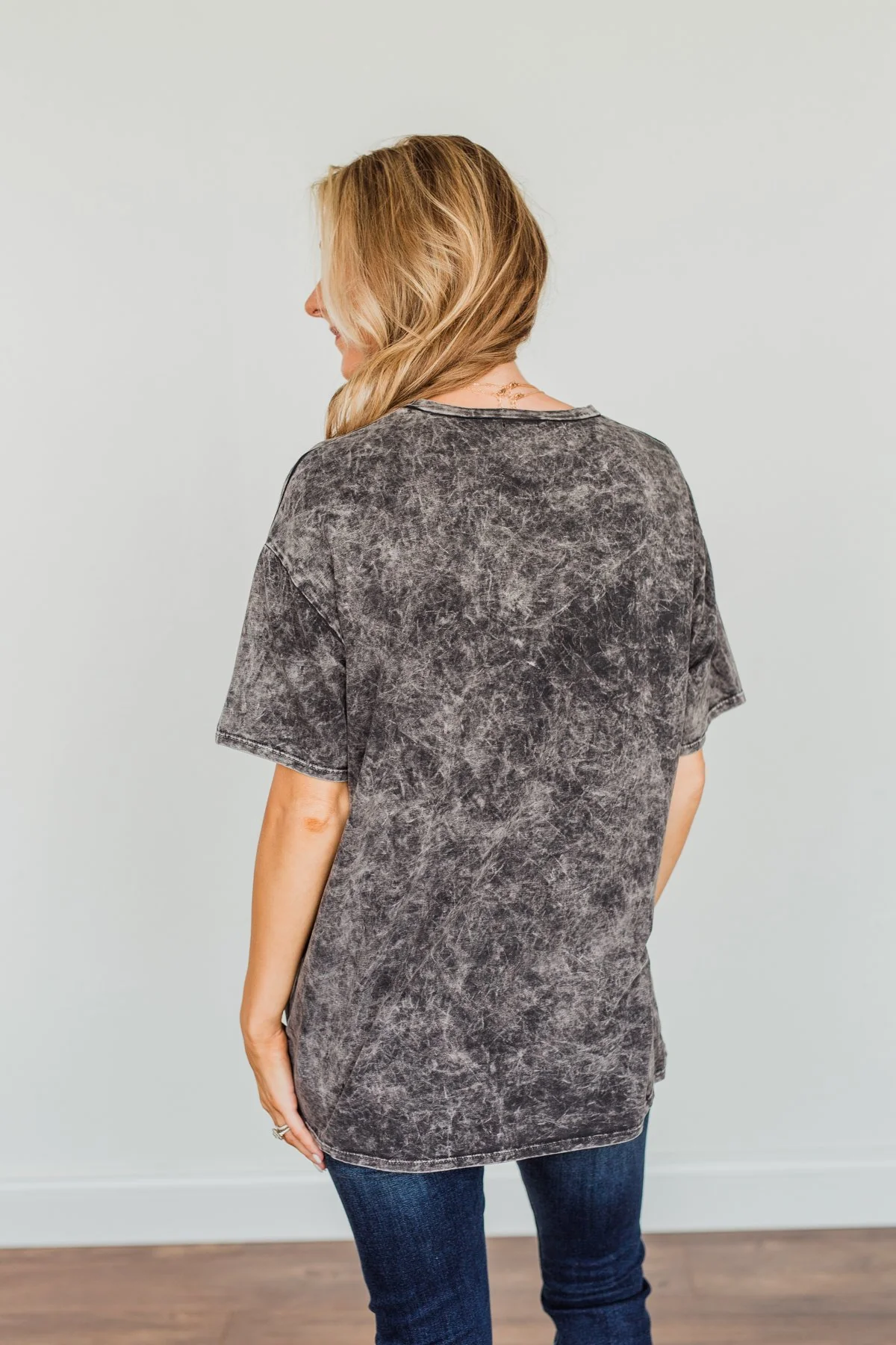 Grateful For You "Mama" Graphic Tee- Washed Charcoal - Image 12