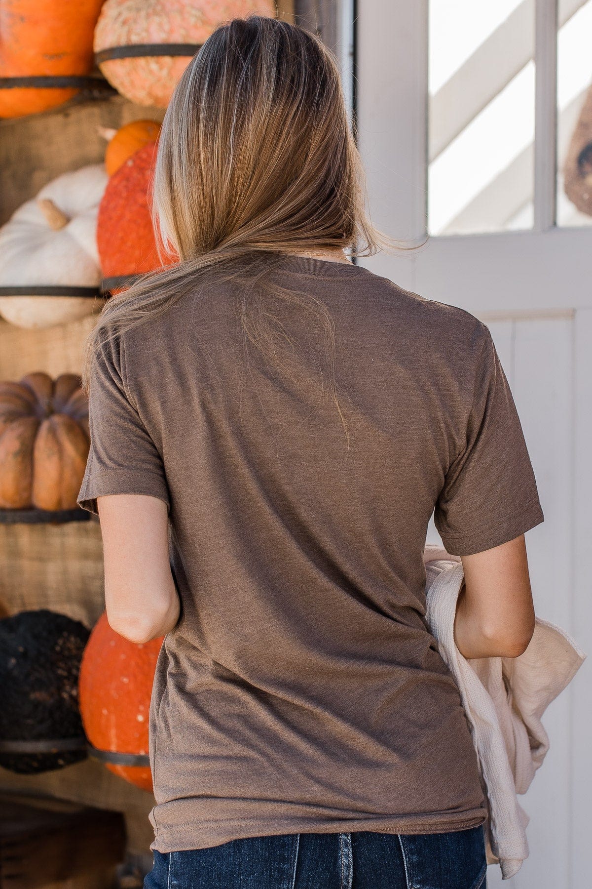 "Grateful" Graphic Tee- Dark Mocha - Image 7