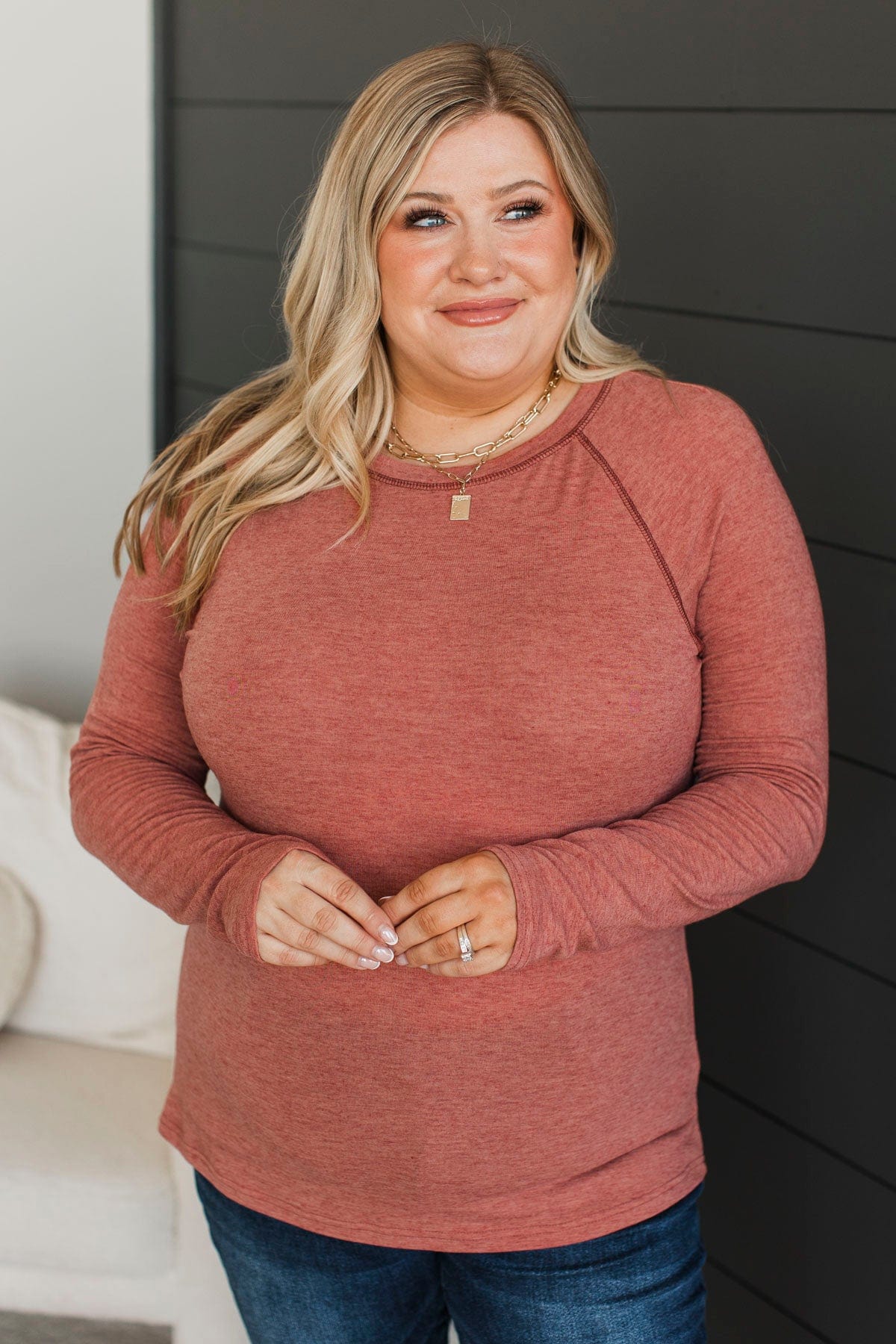 Guaranteed Smiles Knit Top- Rust - Image 2