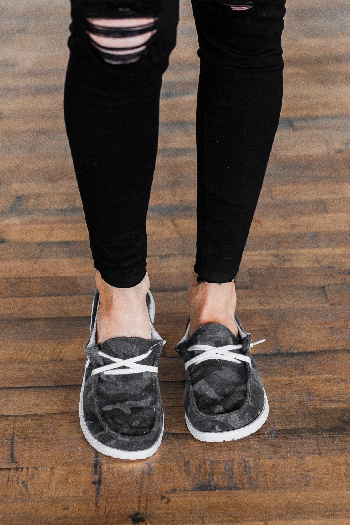 Gypsy Jazz Heather Sneakers- Grey Camo - Image 2