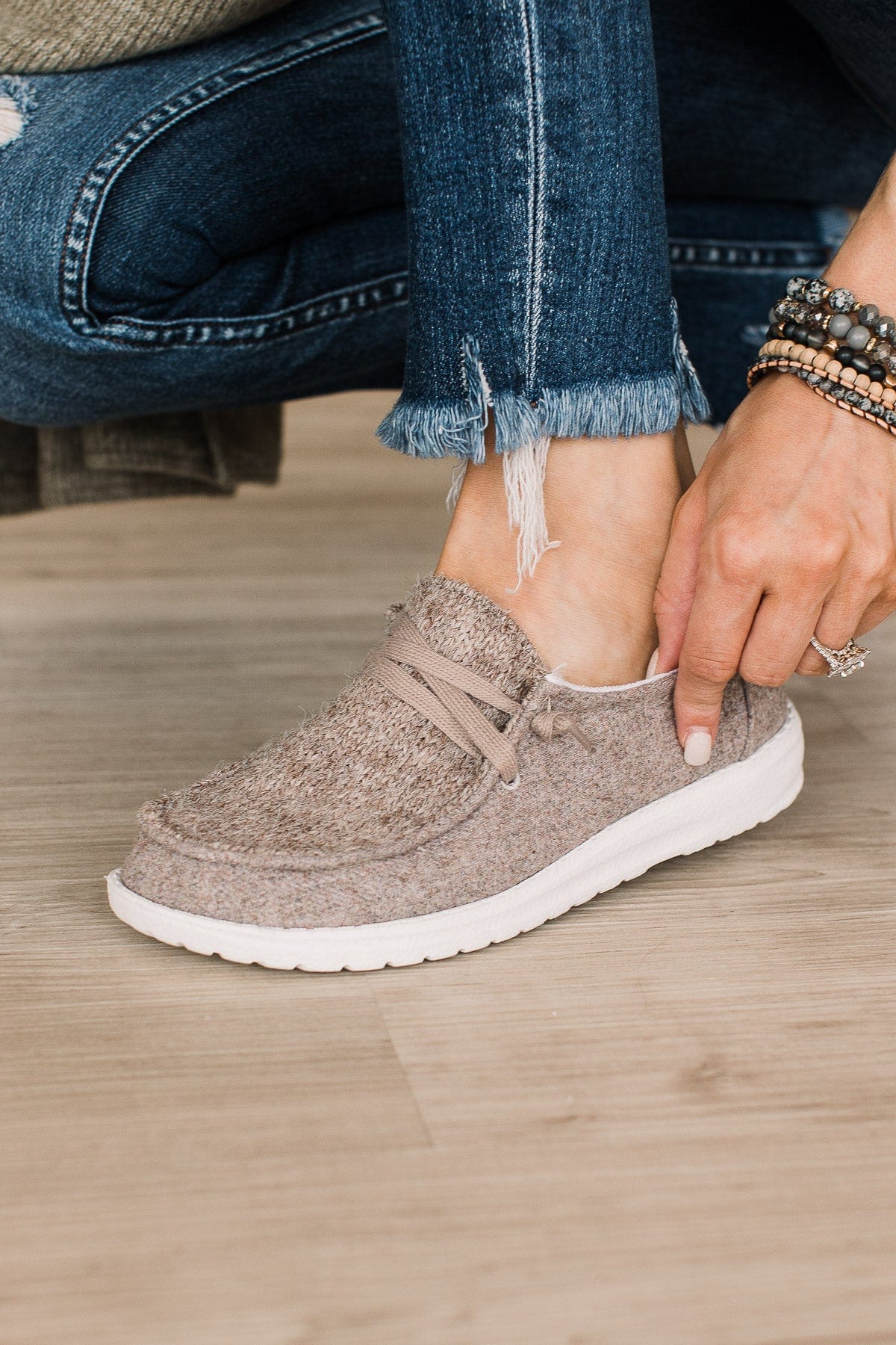 Gypsy Jazz Janice Sneakers- Taupe - Image 3