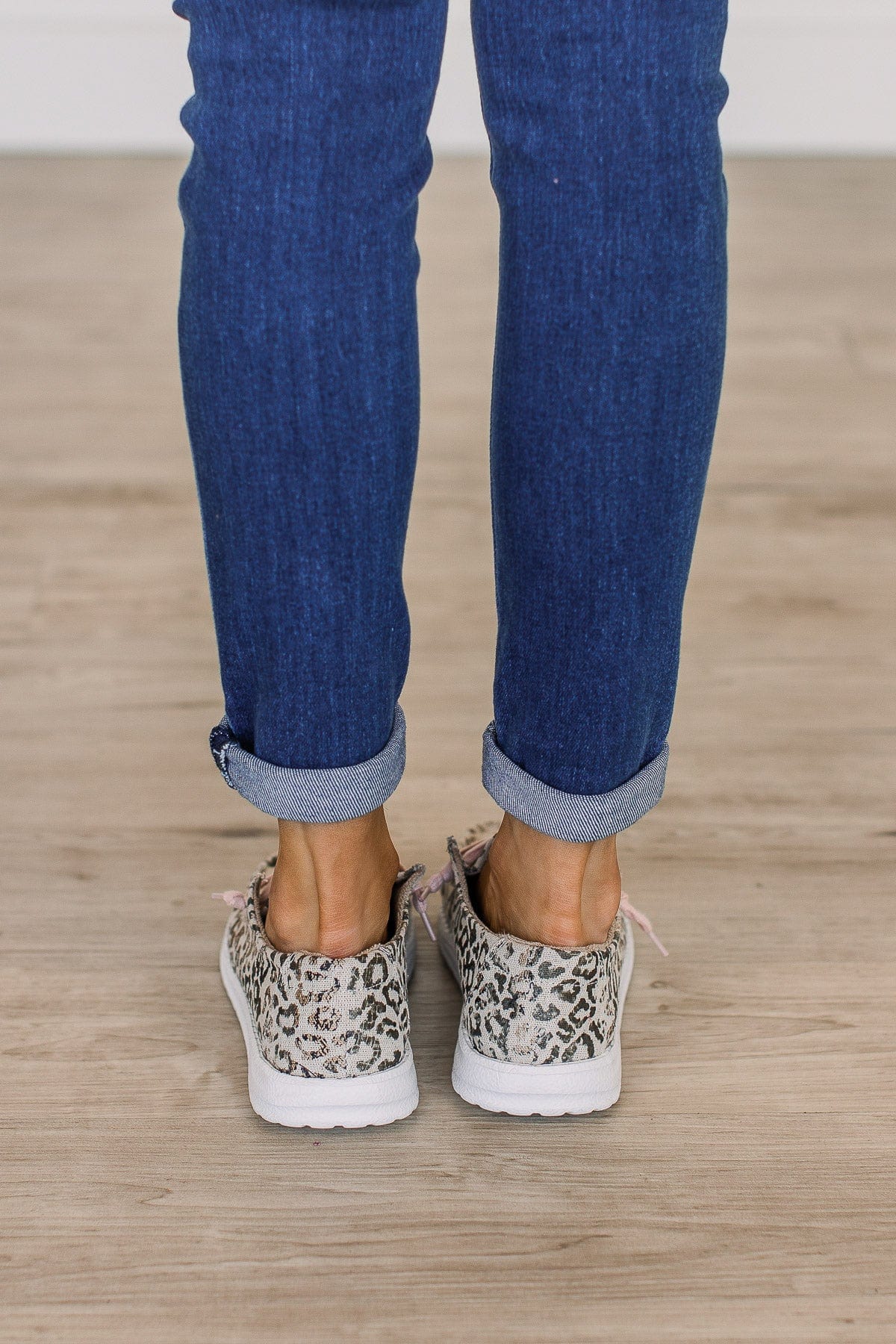 Gypsy Jazz Jazzy Canvas Sneakers- Taupe Leopard - Image 3