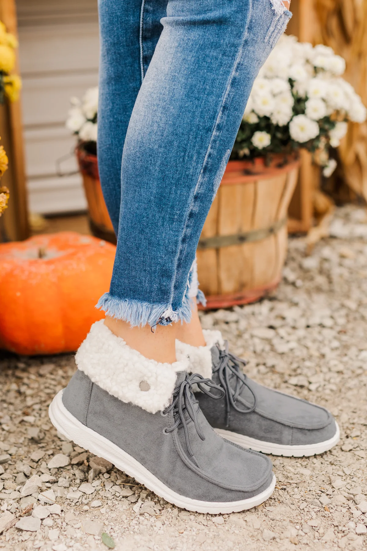 Gypsy Jazz Odeme Booties- Grey - Image 2