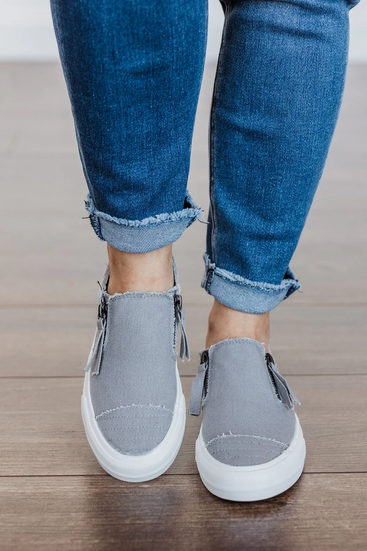 Gypsy Jazz Zippy Sneakers- Grey - Image 6