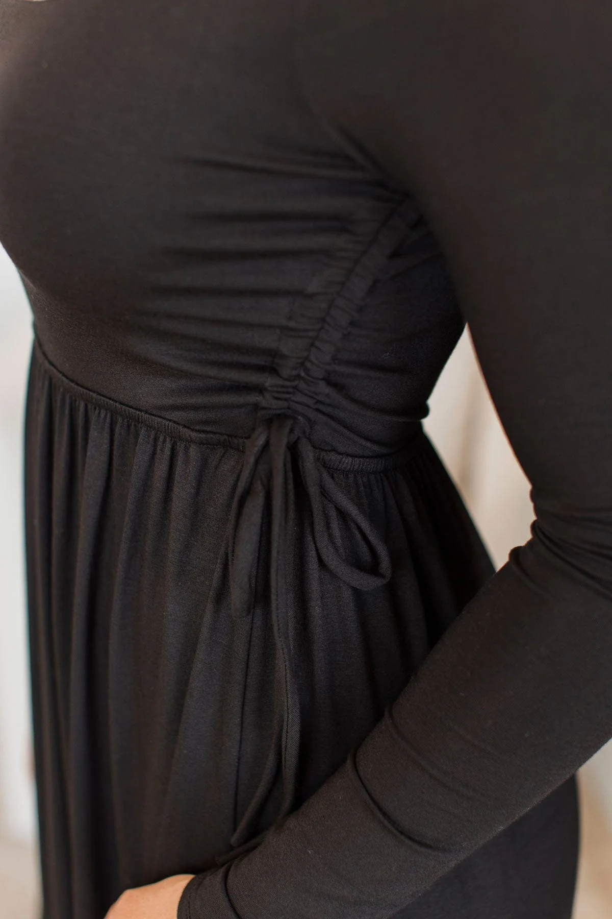 Hang The Moon Midi Dress- Black - Image 3