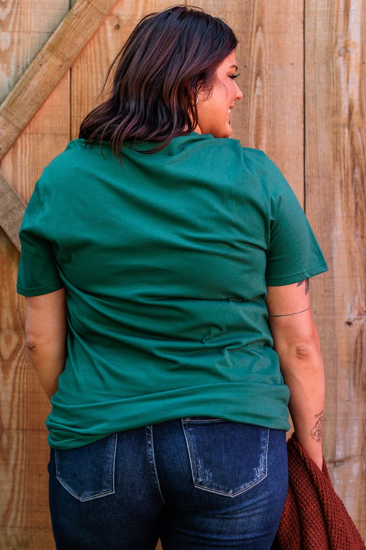 "Harvest Your Happiness" Graphic Tee- Dark Jade - Image 10