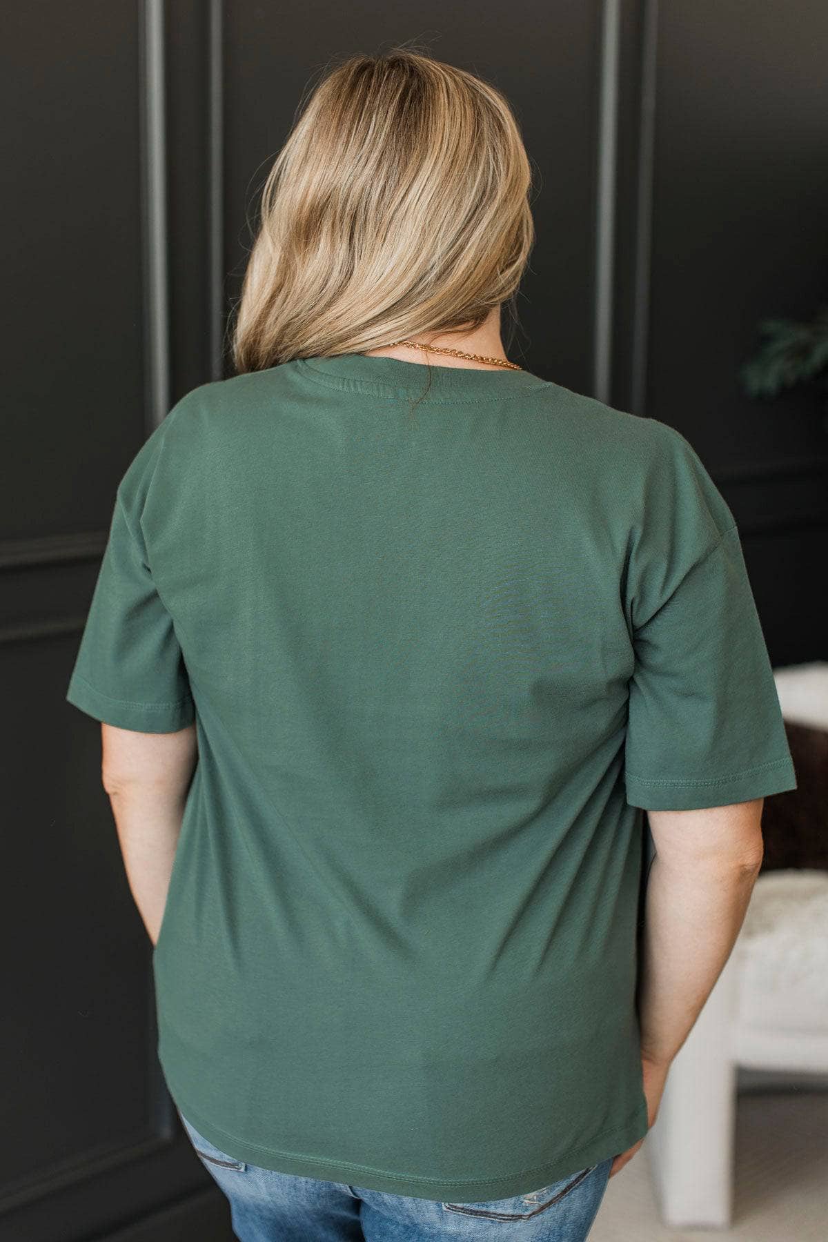 "Hay There Pumpkin" Graphic Tee- Dusty Jade - Image 7