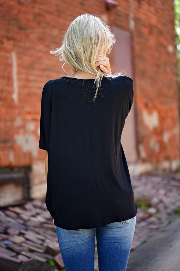 Heart on My Sleeve Top - Black - Image 9