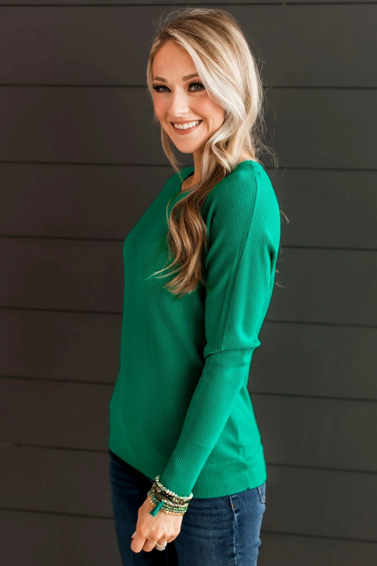 Hearts Beat Together Knit Sweater- Emerald - Image 6