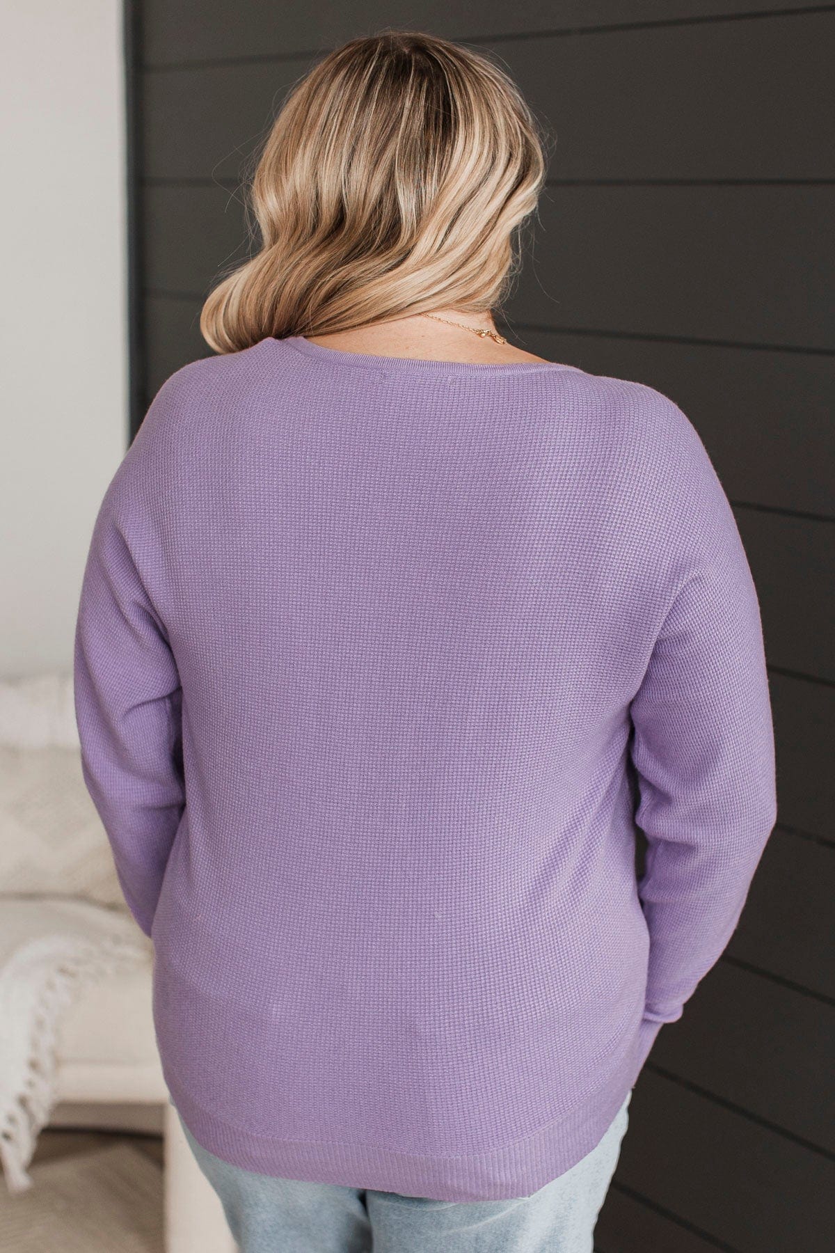 Hearts Beat Together Knit Sweater- Lavender - Image 8