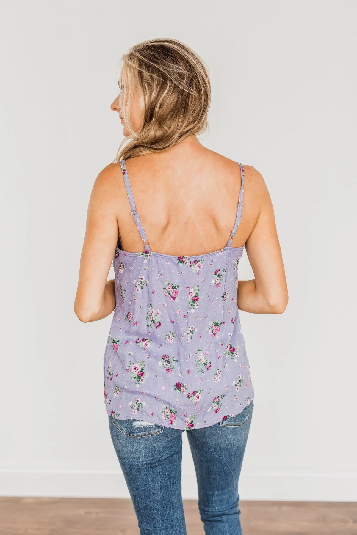 Hello Sunshine Swiss Dot Top- Deep Lavender - Image 11