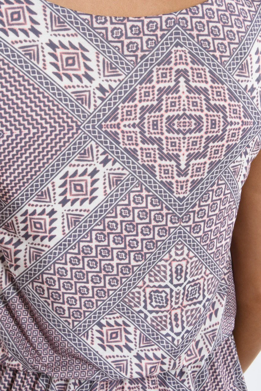 Hello There ~ Ethnic Print Maxi Dress - Image 6