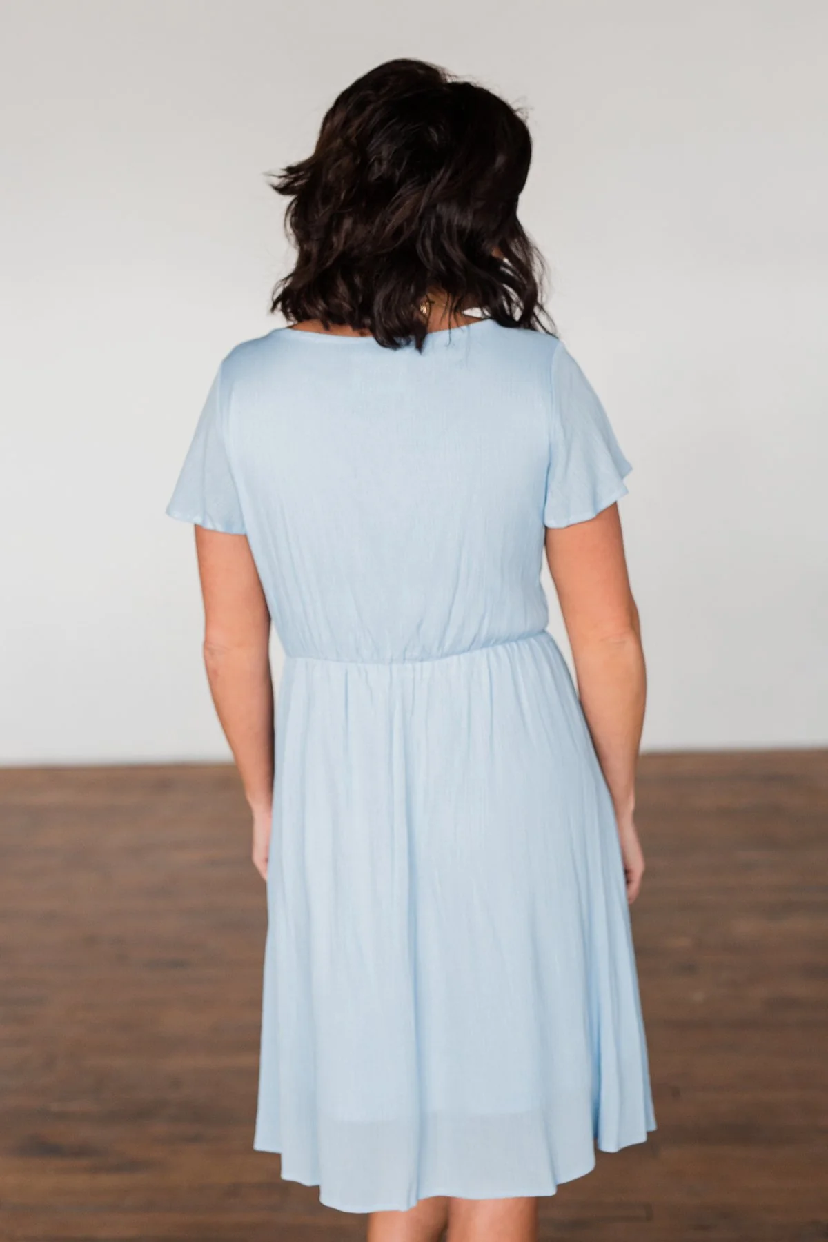 Here We Go Again Dress- Baby Blue - Image 5