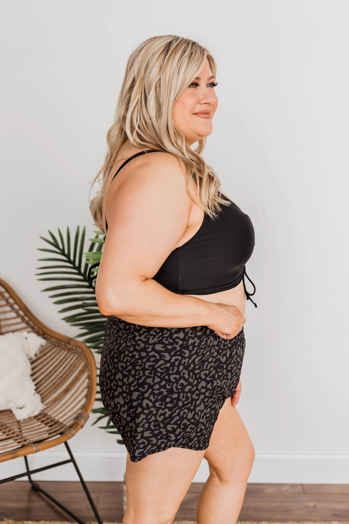 High Tide Athleisure Shorts- Leopard - Image 7