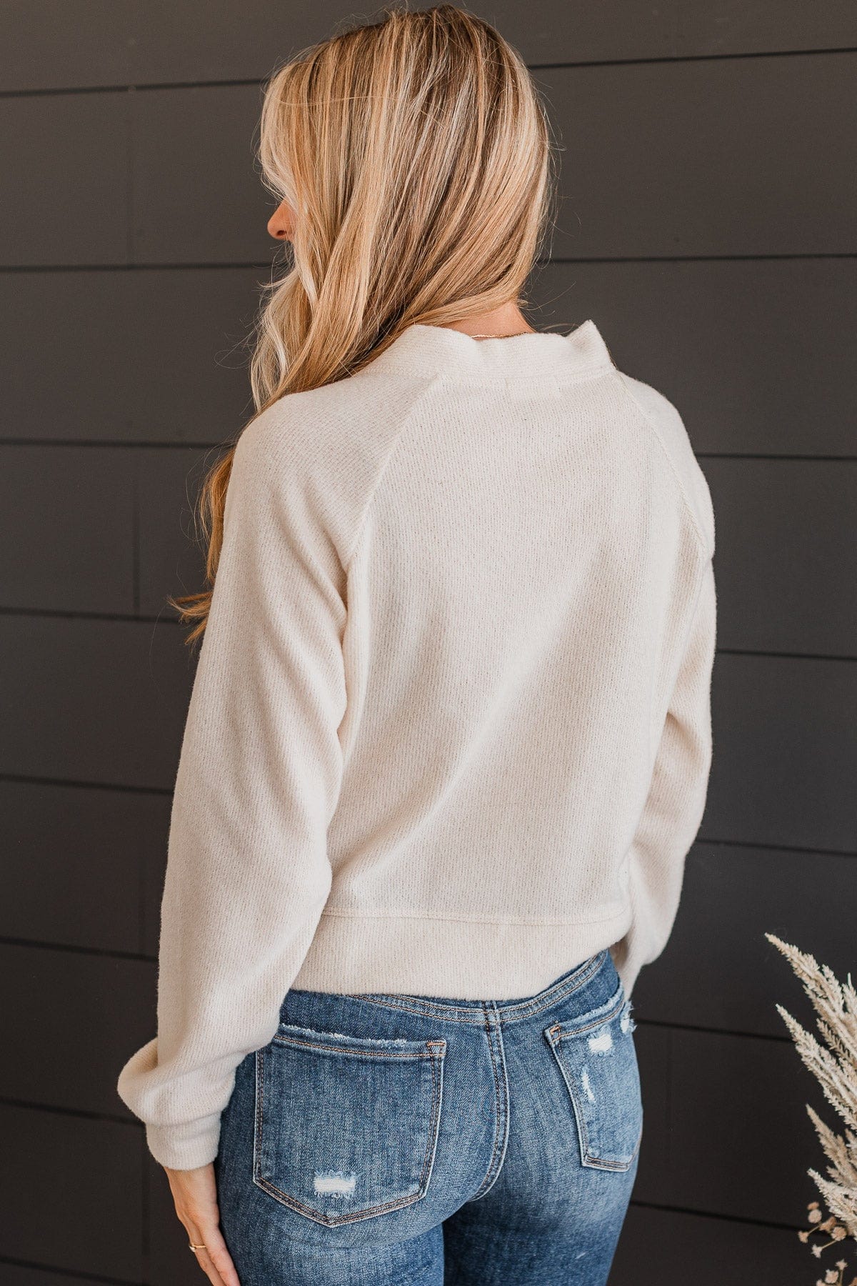 Highest Standards Button Cardigan- Cream - Image 7