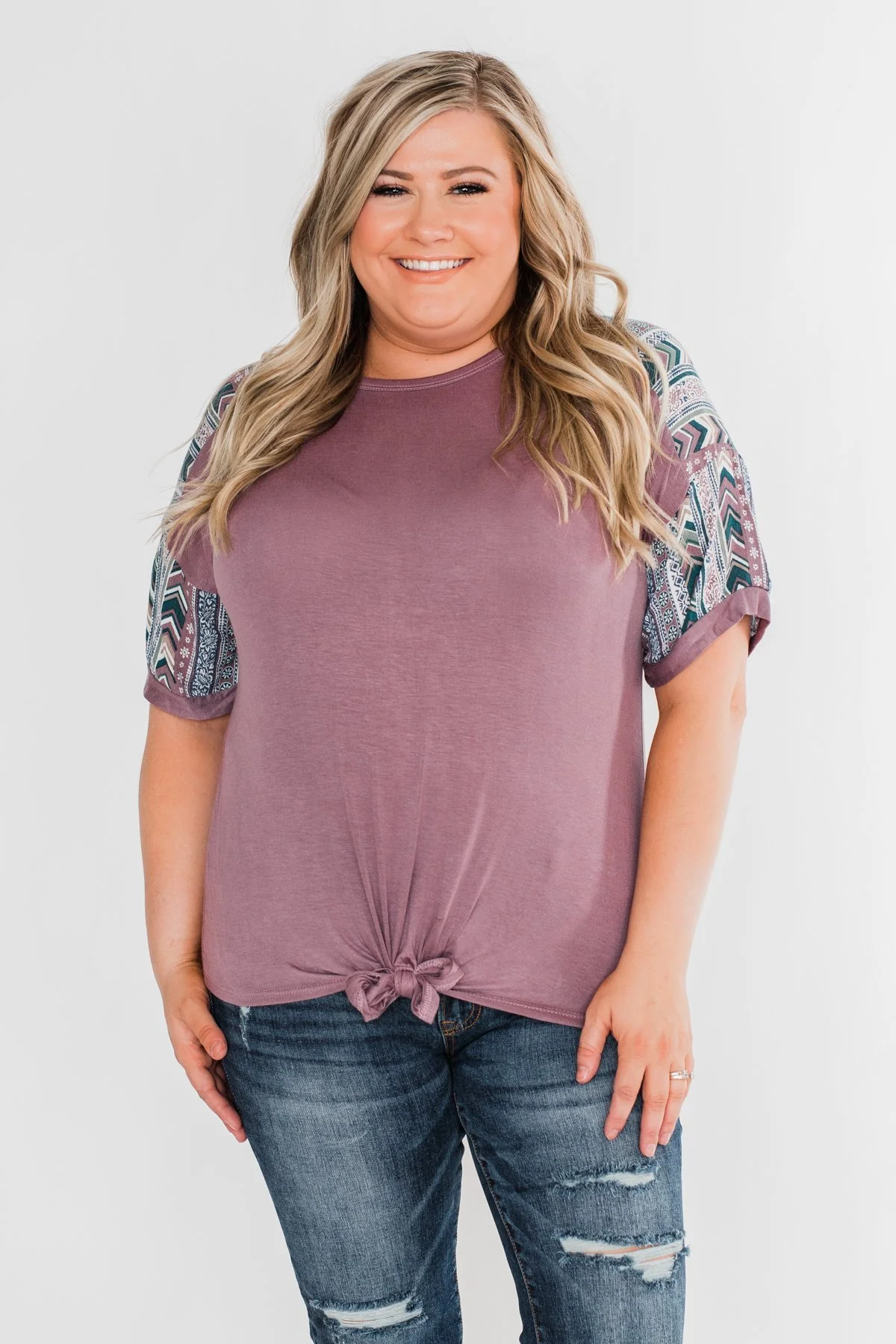Hold Me Closer Top- Dusty Purple - Image 2