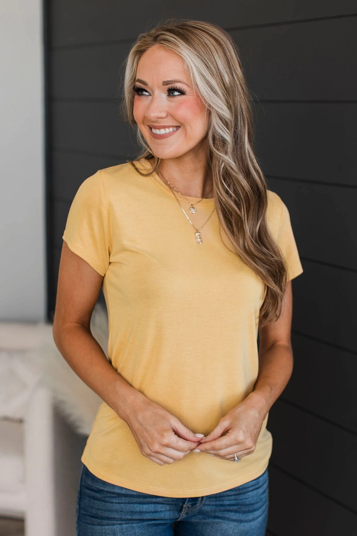 Hold On Forever Short Sleeve Top- Butter - Image 2