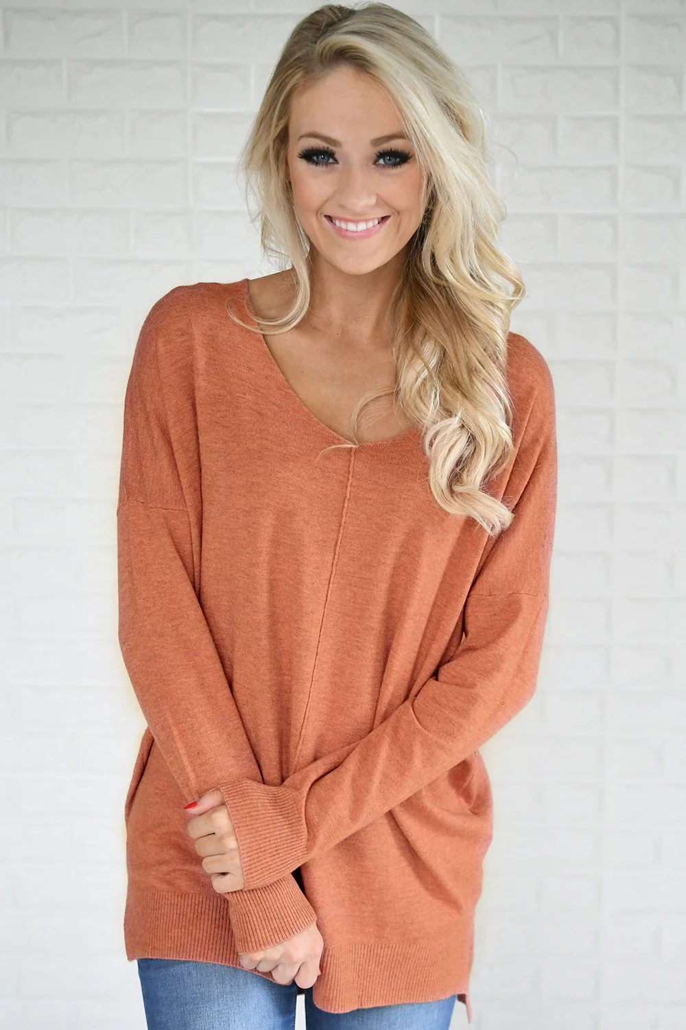 Hold On To Me Sweater ~ Pumpkin Spice - Image 2